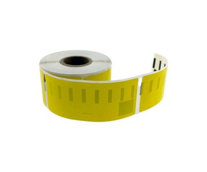 Ruban Compatible DYMO 99010  89mm x 28mm Jaune (130 étiquettes)