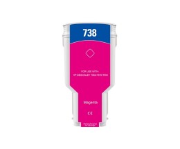 Cartouche Compatible HP 738 Magenta 300ml