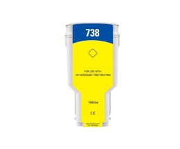 Cartouche Compatible HP 738 Jaune 300ml