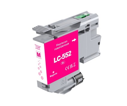 Cartouche Compatible Brother LC-552 XL M Magenta ~ 1.500 Pages