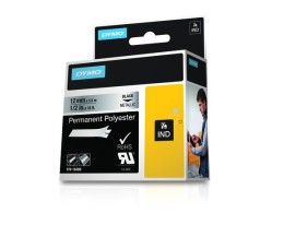 Ruban Original DYMO 18486 12mm x 5.5m Texte noir sur fond argenté