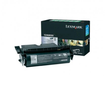 Toner Original Lexmark 12A6830 Noir ~ 7.500 Pages