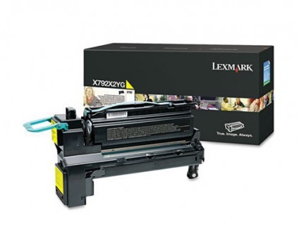 Toner Original Lexmark X792X2YG Jaune ~ 20.000 Pages