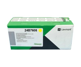 Toner Original Lexmark 24B7608 Jaune ~ 12.000 Pages