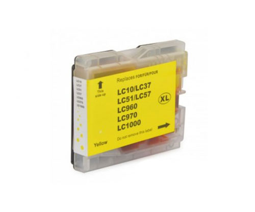 Cartouche Compatible Brother LC-970 XL Y / LC-1000 XL Y Jaune 26.6ml