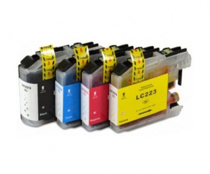 4 cartouches compatibles brother LC223 pour imprimantes MFC-J4425DW  MFC-J4620