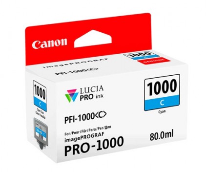 Cartouche Original Canon PFI-1000 C Cyan 80ml