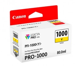 Cartouche Original Canon PFI-1000 Y Jaune 80ml