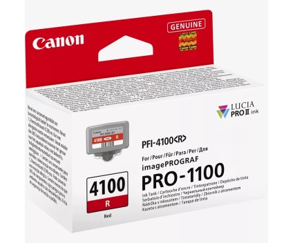 Cartouche Original Canon PFI-4100 R Rouge  80ml