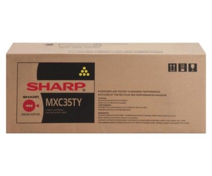 Toner Original Sharp MXC35TY Jaune ~ 6.000 Pages