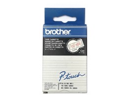 Ruban Original Brother TC-102 Rouge sur Transparent 12mm x 7.7m