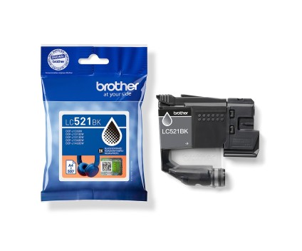 Cartouche D'Encre Brother LC521Y - Jaune Originale - Pour Imprimantes Brother, Rendement 500 Pages