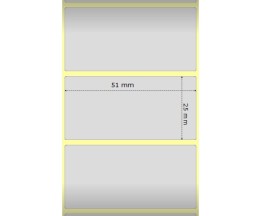 2 Etiquettes Originales, Zebra 3006690 50.8mm x 25.4mm ~ 2.500 / Rouler