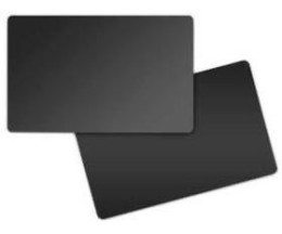 500 Cartes PVC Zebra Originales 800050-158 Noir Mat