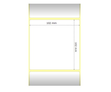 12 Etiquettes Compatibles, Zebra 880191-101D 102mm x 102mm