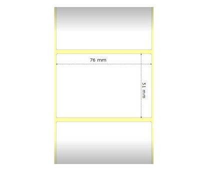 Etiquettes Compatibles, Zebra 800263-205 76mm x 51mm ~ 1.370 / Rouler