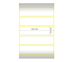 Etiquettes Compatibles, Zebra 800264-105 102mm x 25mm ~ 2.580 / Rouler