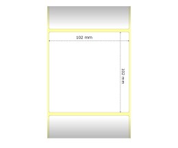 12 Etiquettes Compatibles, Zebra 800264-405 102mm x 102mm ~ 700 / Rouler