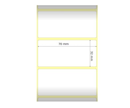 8 Etiquettes Compatibles, Zebra 3006308-T 70mm x 32mm ~ 4.470 / Rouler