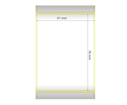 12 Etiquettes Compatibles, Zebra 3007209-T 57mm x 76mm ~ 930 / Rouler