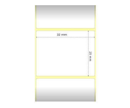 Etiquettes Compatibles, Zebra 800261-105 32mm x 25mm ~ 2.580 / Rouler