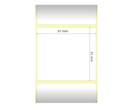 Etiquette Compatibles, Zebra 800262-205 57mm x 51mm ~ 1.370 / Rouler