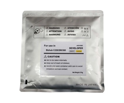 Développeur Compatible Konica Minolta A0XV08D Jaune ~ 120.000 Pages