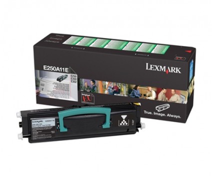 Toner Original Lexmark E250A11E Noir ~ 3.500 Pages