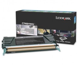 Toner Original Lexmark C746H1KG Noir ~ 12.000 Pages