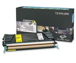 Toner Original Lexmark C5220YS Jaune ~ 3.000 Pages