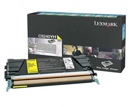 Toner Original Lexmark C5240YH Jaune ~ 5.000 Pages