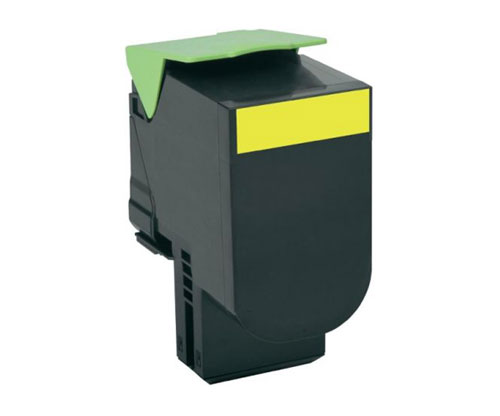 Toner Compatible Lexmark 802SY Jaune ~ 2.000 Pages