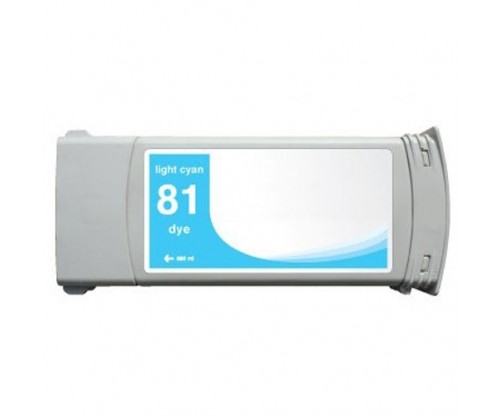 Cartouche Compatible HP 81 Cyan Clair 680ml ~ 1.000 Pages
