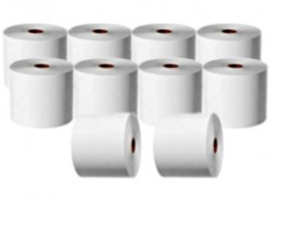 10 Rouleaux de papier thermique 44x70x11mm