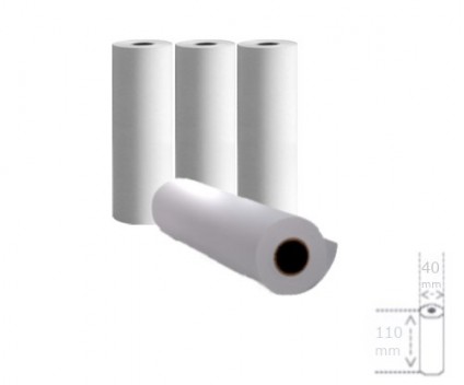 4 Rouleaux de papier thermique 110x40x11mm