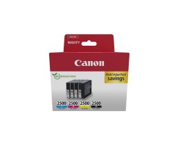 4 Cartouches Originales, Canon PGI-2500 Noir + Couleur 29.1ml / 9.6ml ~ 1.000 / 700 Pages