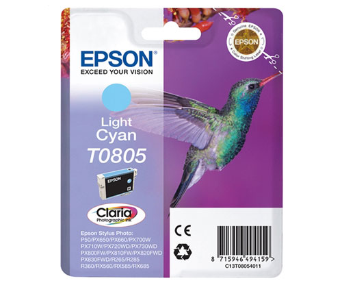 Cartouche Original Epson T0805 Cyan Clair 7.4ml