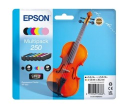 6 Cartouches Originales, Epson T16N8 / 250 Noir 5.3ml + Couleur 4.8ml