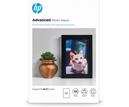 Papier Photo Original HP Q8692A 250 g/m² ~ 100 Pages 100mm x 150mm