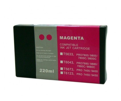Cartouche Compatible Epson T5633 Magenta 220ml